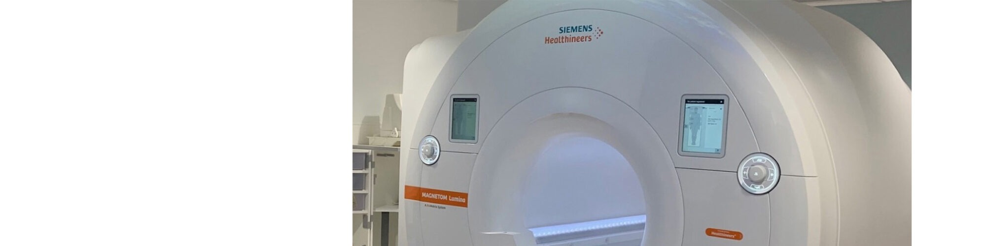 Photo of the Siemens 3-Tesla MRI.